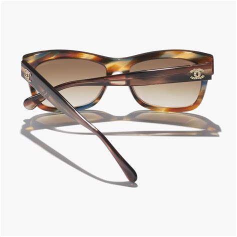 CHANEL Acetate Rectangle Sunglasses 5014 .